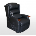 BLACK ELECTRIC BI-MOTOR AND MASSAGE ARMCHAIR SPLENDOR