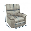 BROWN ELECTRIC LIFT ARMCHAIR SHANON