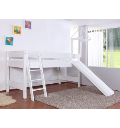 HIGH BED WITH SLIDE AND TOWER CASANDRA