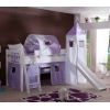 HIGH BED WITH SLIDE AND TOWER CASANDRA