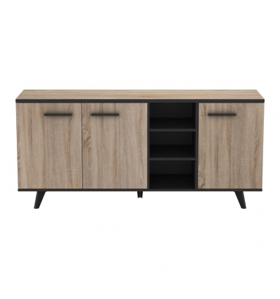 SIDEBOARD 3 DOORS EBONY