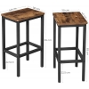 SET OF STOOLS FOR BAR TABLE VASAGLE 