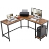 L-SHAPED DESK WITH SHELVES VASAGLE