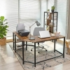 L-SHAPED DESK WITH SHELVES VASAGLE