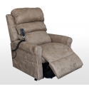 BI-MOTOR LIFT ARMCHAIR AND MASSAGE ORIOR BROWN MICROFIBER