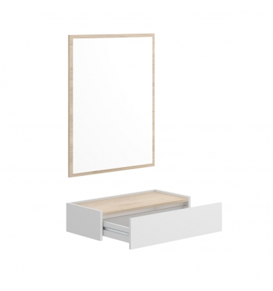 ENTRYWAY FURNITURE WITH DRAWER AND MIRROR ARON