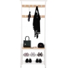 WHITE ENTRYWAY COAT RACK VASAGLE