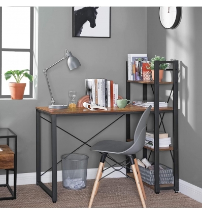 DESK WITH SHELF VINTAGE STYLE VASAGLE