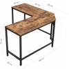 L-SHAPED DESK VASAGLE