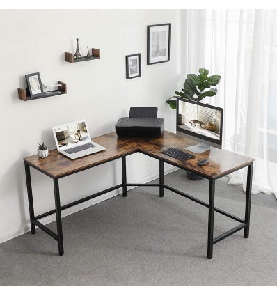 L-SHAPED DESK VASAGLE