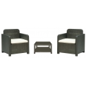 SET OF ARMCHAIRS AND TABLE FOR OUTDOORS GIGLIO