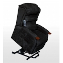 LIFT CHAIR 2 MOTORS AND MASSAGE BLACK SPLENDOR