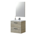 SUSPENDED BATHROOM VANITY WITH 2 DRAWERS GOOSE