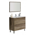 BATHROOM FURNITURE WITH MIRROR DREVO 2 DRAWERS