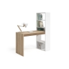 DESK WITH SHELF INDRA BICOLOR