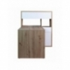 DESK WITH VERTICAL BOOKCASE NATURE