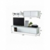 LIVING ROOM TV CABINET SET WITH UPPER MODULE KALK