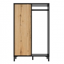 HALF-HEIGHT WARDROBE WITH SHELVES AND HANGING RAIL SIROCO