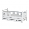 WHITE YOUTH BED WITH TRUNDLE BED AND DRAWERS JACKIE