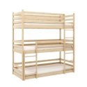 SOLID WOOD TRIPLE BUNK BED KAYA