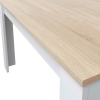 Oak / white extendable table