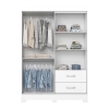 Wardrobe with hanging rod