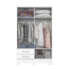 Wardrobe with hanging rail