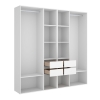 Wardrobe with shelves