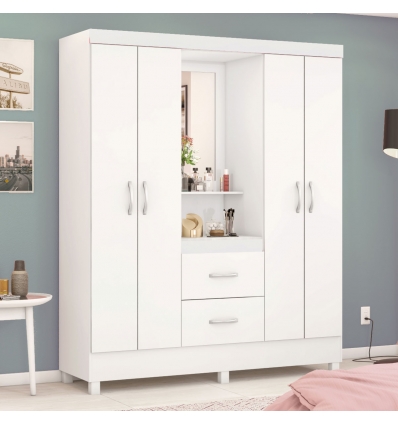 Wardrobe with mirror