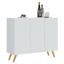 3-DOOR SIDEBOARD WHITE CAREY