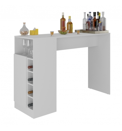 High bar table with bottle holder