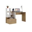 WHITE-NATURAL COMPUTER DESK VERSA